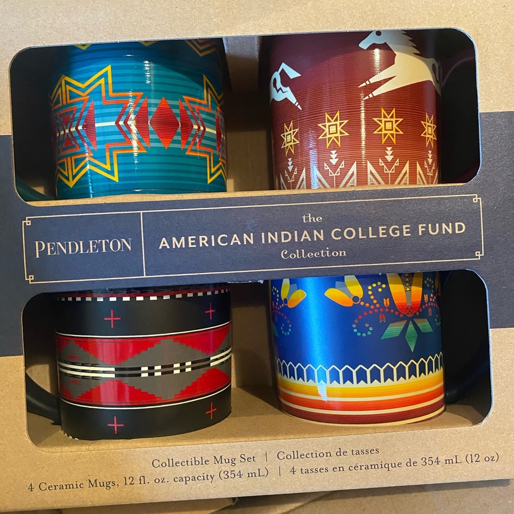 Pendleton Vibrant Patterned Ceramic Mug Set